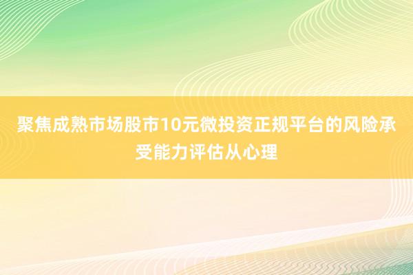聚焦成熟市场股市10元微投资正规平台的风险承受能力评估从心理